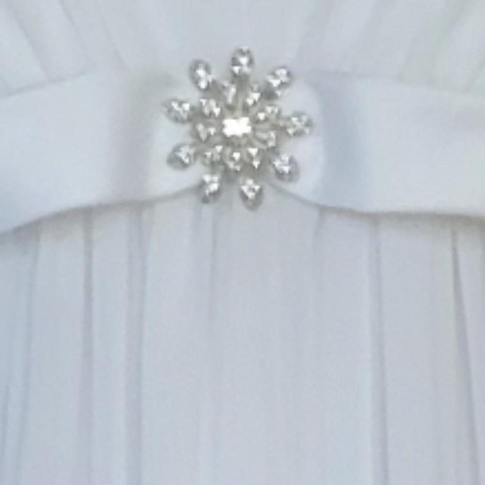 David's Bridal White Strapless Gown - Picture 6 of 17